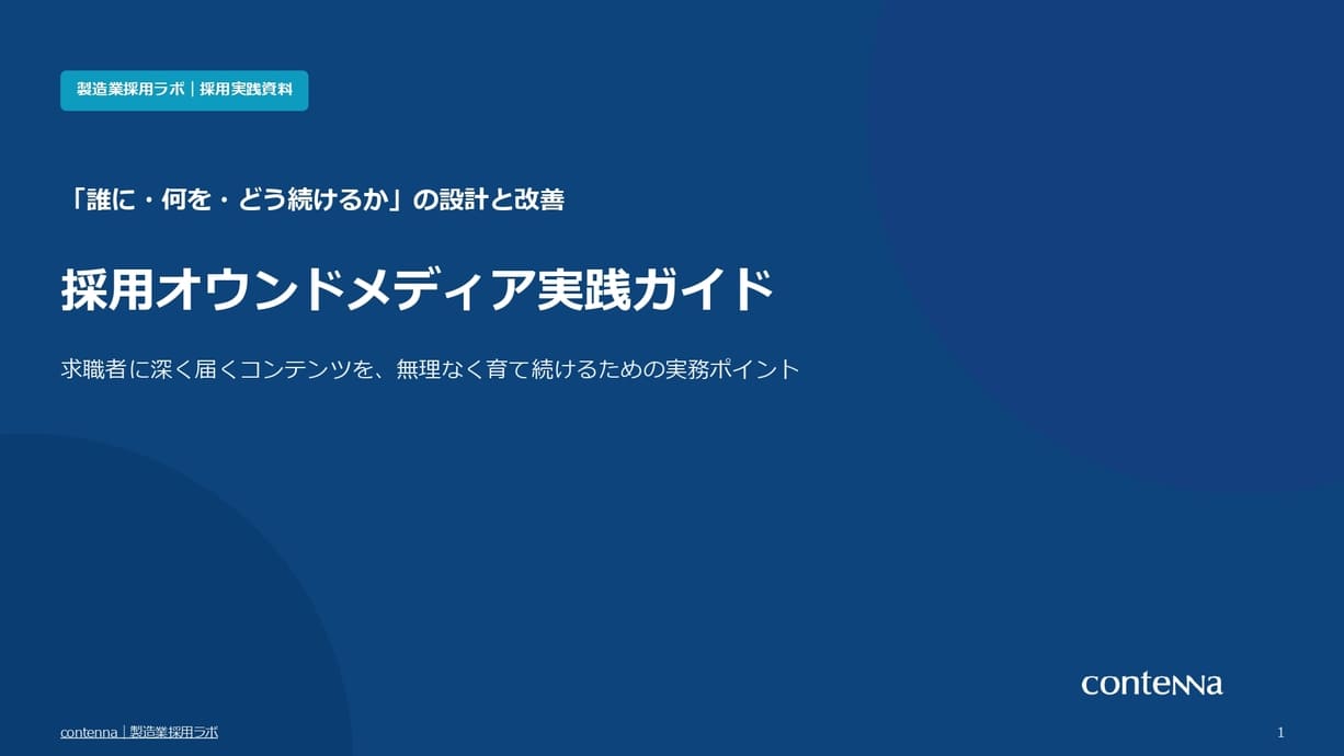 求職者に深く届くコンテンツを、無理なく育て続けるための 採用オウンドメディア実践ガイド