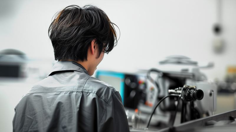 作業する社員